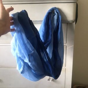 Blue ombré infinity scarf